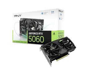 PNY GeForce RTX 5060, 8GB GDDR7, 128bit, DLSS 4-Spec, High Performance Gaming Graphics Card