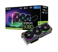 PNY GeForce RTX 5080 ARGB Overclocked Triple Fan 16GB GDDR7 Reflex 2 RTX AI DLSS4