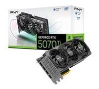 PNY NVIDIA GEFORCE RTX 5070 Ti 16GB, GDDR7 Graphics Card, 8960 CUDA Cores, 2295 MHz Core Clock, Triple Fan, 3x Display Ports / 1x HDMI Port