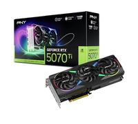 PNY NVIDIA GeForce RTX™ 5070 Ti Epic-X™ ARGB Triple Fan, Graphics Card (16GB GDDR7, 256-bit, Boost Speed: 2452 MHz, PCIe® 5.0, HDMI®/DP 2.1, 2.98-Slot, NVIDIA Blackwell Architecture, DLSS 4)