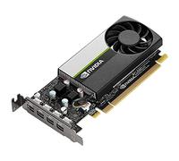 PNY NVIDIA T1000 Professional Graphic Card 4GB GDDR6 PCI Express 3.0 x16, Single Slot, 4x Mini-DisplayPort, 8K Support, Ultra-quiet active fan, VCNT1000-PB