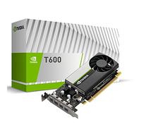 PNY NVIDIA T600 Professional Graphic Card 4GB GDDR6 PCI Express 3.0 x16, Single Slot, 4x Mini-DisplayPort, 8K Support, Ultra-quiet active fan, VCNT600-PB