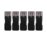 PNY 128GB Attaché 3 USB 2.0 Flash Drive, 5-Pack, Black