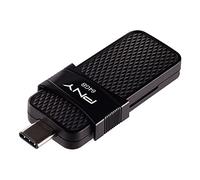 PNY P-FD64GOTGSLTC-GE 64 GB Duo-Link OTG Type-C 3.1 USB Flash Drive Black 64 GB