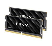 PNY Performance 32GB (2x16GB) DDR5 DRAM 5600MHz (PC5-44800) - CL46-46-46-90 (Compatible with 5200MHz, 4800MHz), 1.1V, 262-Pin Non-ECC - Notebook/Laptop (SODIMM) Computer Memory Kit - MN32GK2D55600-TB