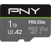 PNY PRO Elite 1TB microSDXC Memory Card + SD Adaptor with A2 App Performance + 1