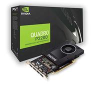 PNY Quadro P2200 Professional Graphic Card 5GB GDDR5 PCI Express 3.0 x16, Single Slot, 4x DisplayPort, 5K Support, Ultra-quiet active fan
