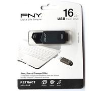 PNY Retract Attache 16GB USB Flash Drive (P-FD16GRTCG-GE)