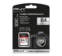 PNY Turbo Performance SDXC Flash Memory Card 64GB Class 10 UHS-1 U3