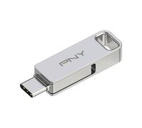 PNY USB OTG Key 2 in 1 USB-A 3.2/USB-C Duo Link 256GB, Silver