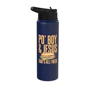 Po Boy & Jesus - That's All I Need Stainless Steel Insulated Water Bottle