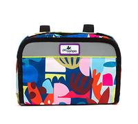 Po Campo Kids Bicycle Bag,Speedy Front Frame Bike Handlebar Bag - Fabric Bike Basket - Waterproof Front Mount Bike Bag for Boys Girls Bike or Scooter Handle Bars - Converts to Crossbody Bag (Aquatic)