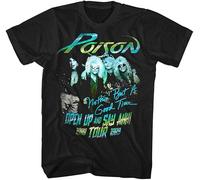 Po@is@on Open Up & Say Ahh Album Tour 1988 Men's T Shirt Rock Band Art Music Merch Black