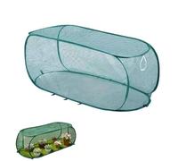Po p Up Garden Plant Cover, Mesh Plant Protector for Raised Beds, Insect Barrier with 8 Stakes, Polyester Crop Cage for Vegetables (Green)