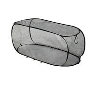 Po p Up Garden Plant Cover, Mesh Plant Protector for Raised Beds, Insect Barrier with 8 Stakes, Polyester Crop Cage for Vegetables (Black)