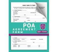 POA Agreement Form: 60+ General Durable Power of Attorney Forms | 120 Single-Sided Pages