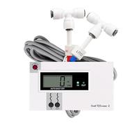 POABCVYD Water Test Meter, Dual Water Quality Tester Online TDS/EC Meter Digital Input/Output Water Quality Monitor Tap Water Fish Tank Test Pen(DM-2EC)