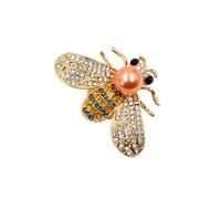 POABXYHD 2-Pack Vintage Bee Rhinestone Button Covers, Decorative No-Sew Button Accessories for Shirts, Suits, Tuxedos, Elegant DIY Clothing Decoration, Stylish Cufflink Design
