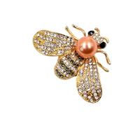 POABXYHD 2-Pack Vintage Bee Rhinestone Button Covers, Decorative No-Sew Button Accessories for Shirts, Suits, Tuxedos, Elegant DIY Clothing Decoration, Stylish Cufflink Design
