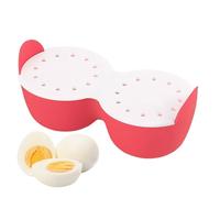 Poached Egg Maker, Non-Stick Egg Poacher, 2 Cavity Egg Poaching Cups, Microwave Egg Cooker, Egg Poachers for Stovetop, Egg Coddler Poaching Cups, Easy Poached Egg Cooker