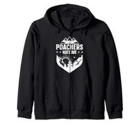 Poachers Hate Me - Game Warden Zip Hoodie
