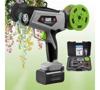 POADGBCN Cordless Plant Strapping Machine with Digital Display Adjustable 3-8 Gear Speed for Grapes Tomatoes Vegetables Bundling