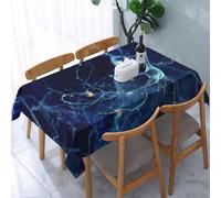 Poadnly 3D Brain Cell Neuron Neurology, Tablecloth Waterproof Dust-Proof Tabletop Wrinkle Resistant Table Cover - 137 x 183 cm
