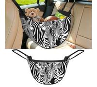 Poadnly Abstract Animal Zebra Print, Car Seat Organiser, Drawstring Multi-Purpose Storage Bag for Camping Shopping Travel