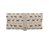 Poadnly Airedale Terrier Dog, Portable Eyewear Case Soft Eyeglasses Bag Anti-Scratch Spectacles Sleeve Pu Leather Sunglasses Case