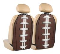 Poadnly American Football,2 Pack Car Seat Kick Mats Back Seat Protector Durable Back Seat Organiser