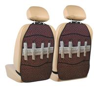 Poadnly American Football Laces,2 Pack Car Seat Kick Mats Back Seat Protector Durable Back Seat Organiser