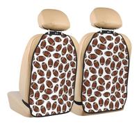 Poadnly American Football Rugby Balls,2 Pack Car Seat Kick Mats Back Seat Protector Durable Back Seat Organiser