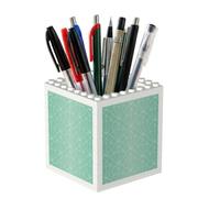 Poadnly Art Deco Seamless Pattern, Pen Pot Pencil Holder for Office Home School, Compact Desk Organiser for Office Stationery