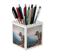 Poadnly Australian Shepherd Mountains Aussie Pets Dogs, Pen Pot Pencil Holder for Office Home School, Compact Desk Organiser for Office Stationery