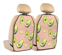 Poadnly Avocado,2 Pack Car Seat Kick Mats Back Seat Protector Durable Back Seat Organiser