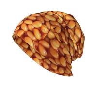Poadnly Baked Beans,Skull Cap Knitted Hat Polyester Balaclava Slouchy Beanie Hat Running Hat