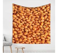 Poadnly Baked Beans, Wall Decor Tapestry Durable Wall Hanging for Living Room Bedroom 150x150 cm