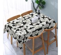 Poadnly Bichon Frise Dog Pattern, Tablecloth Waterproof Dust-Proof Tabletop Wrinkle Resistant Table Cover - 137 x 183 cm