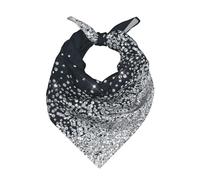 Poadnly Black Silver Glitter Diamond Sparkly,Bandana Scarf for Men and Women - Stylish & Versatile Bandanas For Neck and Head Wear