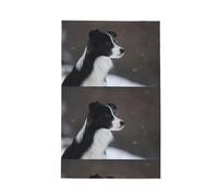 Poadnly Border Collie Dog Spotted Snow,Waffle Tea Towels Kitchen Drying Dish Towels Absorbent Dish Cloth 41 x 66 cm