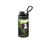 Poadnly Border Collie Stone Sweet Brown Dogs Pets,12 Oz Insulated Water Bottle Stainless Steel Coffee Mug Vacuum Tumbler Water Flask