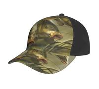 Poadnly Carp Fishing Art,Baseball Cap Adjustable Classic Dad Hats Trucker Hats