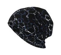 Poadnly Chemical Chemistry Symbols,Skull Cap Knitted Hat Polyester Balaclava Slouchy Beanie Hat Running Hat
