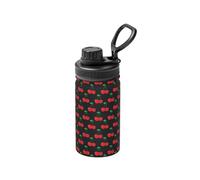 Poadnly Cherry Fruit,12 Oz Insulated Water Bottle Stainless Steel Coffee Mug Vacuum Tumbler Water Flask