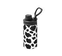 Poadnly Cow Spots,12 Oz Insulated Water Bottle Stainless Steel Coffee Mug Vacuum Tumbler Water Flask