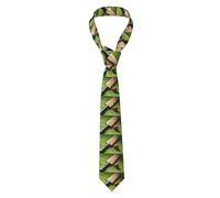 Poadnly Cricket Bat And Ball, Neckties Mens Ties Polyester Novelty Skinny Tie For Wedding Party