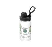 Poadnly Cute Cactus Succulent Cacti,12 Oz Insulated Water Bottle Stainless Steel Coffee Mug Vacuum Tumbler Water Flask