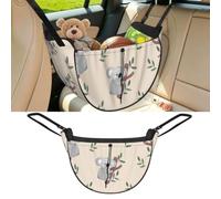 Poadnly Cute Cartoon Koala Bears Pattern, Car Seat Organiser, Drawstring Multi-Purpose Storage Bag for Camping Shopping Travel