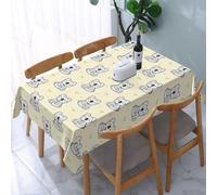Poadnly Cute Koala, Tablecloth Waterproof Dust-Proof Tabletop Wrinkle Resistant Table Cover - 137 x 183 cm