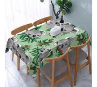 Poadnly Cute Koala, Tablecloth Waterproof Dust-Proof Tabletop Wrinkle Resistant Table Cover - 137 x 183 cm